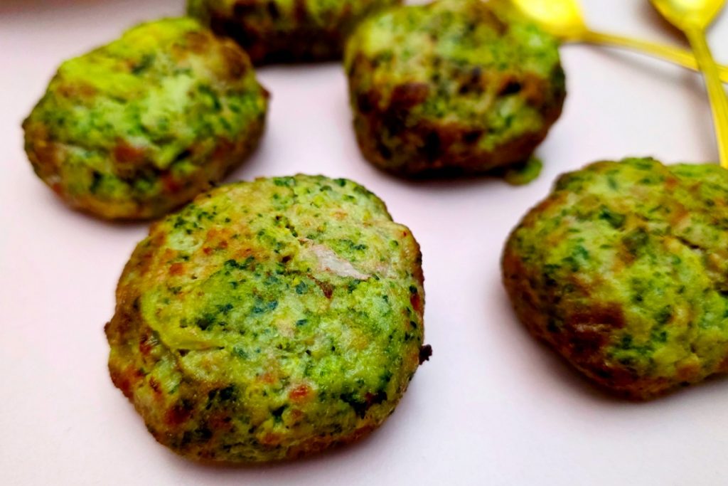 Polpette light di broccoli e carne in friggitrice ad aria